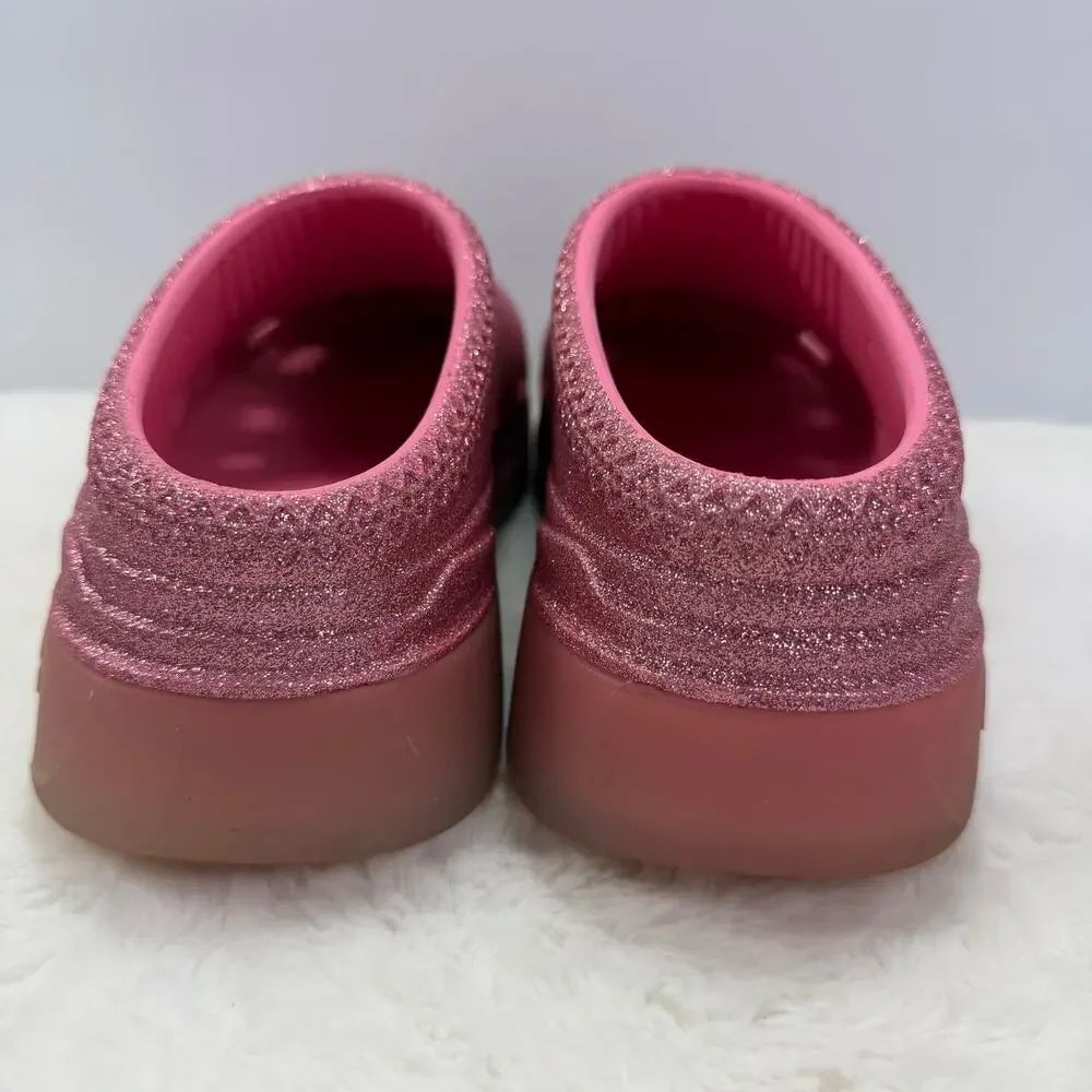 UGG Kids Tasman Sport Glitter Pink Slip-On Comfort Shoes Size 4